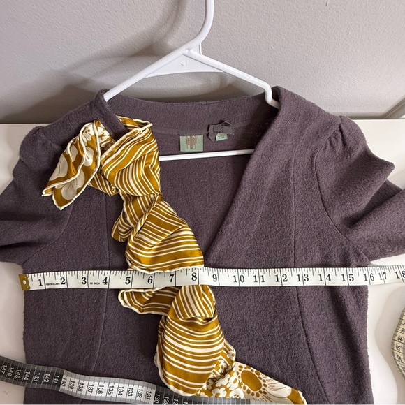 HWR - Anthropologie- Wool & Silk Scarf cardigan XS - Picture 7 of 7